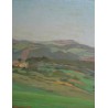 Tableau \"Vue de Toscane-Monte Moro sur Livorno\"