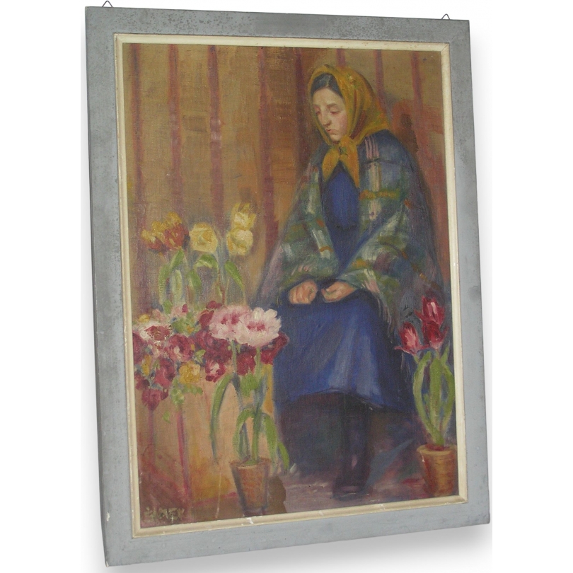 Paintings | Oil painting on canvas mounted on Moinat SA  - Antiques and home décor