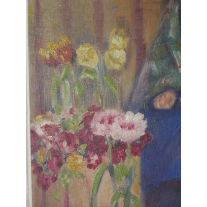 Paintings | Oil painting on canvas mounted on Moinat SA  - Antiques and home décor