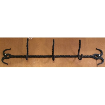 3-hook wrought-iron coat rack from Moinat SA – Antiques and home décor