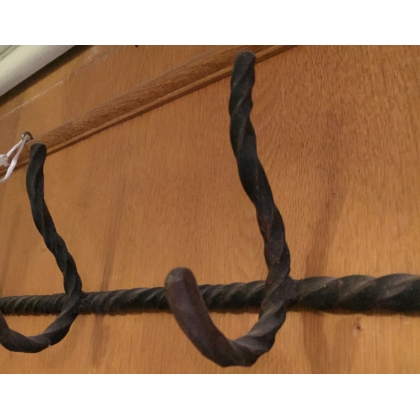 3-hook wrought-iron coat rack from Moinat SA – Antiques and home décor