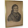  Tableau-dessin sur papier "Portrait sur  Moinat SA  - Antiquités décoration