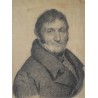  Tableau-dessin sur papier "Portrait sur  Moinat SA  - Antiquités décoration