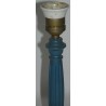  Pied de lampe en bois coloris bleu. sur  Moinat SA  - Antiquités décoration