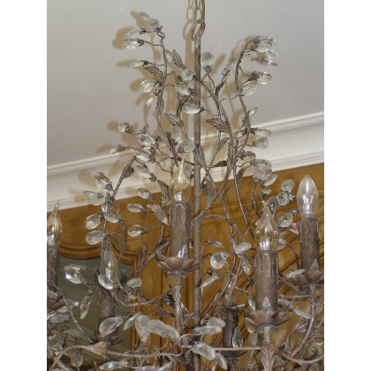 12-light brass chandelier. Available from  Moinat SA  - Antiques and home décor