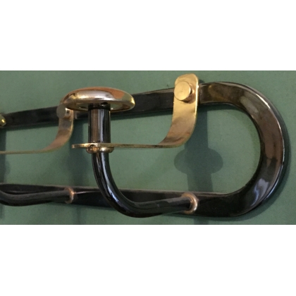 Coat rack with 4 brass hooks at  Moinat SA  - Antiques and home décor