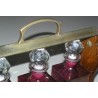 Tantalus wooden carafe holder, set of 3, from Moinat SA – Antiques and home décor