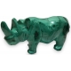 Rhinocéros en malachite