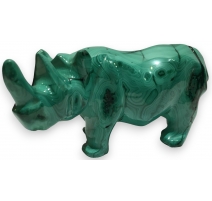 Rhinocéros en malachite