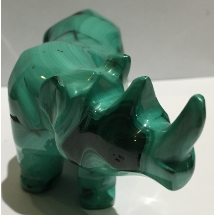 Rhinocéros en malachite sur  Moinat SA  - Antiquités décoration