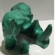 Rhinocéros en malachite