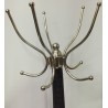 Chrome-plated, upholstered free-standing coat rack by Moinat SA – Antiques and home décor