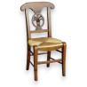 Children’s chair with straw seat and carved backrest by Moinat SA – Antiques and home décor