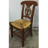 Children’s chair with straw seat and carved backrest by Moinat SA – Antiques and home décor