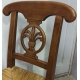 Chaise d'enfant paillée dossier sculpté