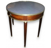 Table bouillotte Louis XVI avec 1 tiroir.