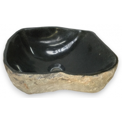 Black natural stone washbasin at  Moinat SA  - Antiques and home décor
