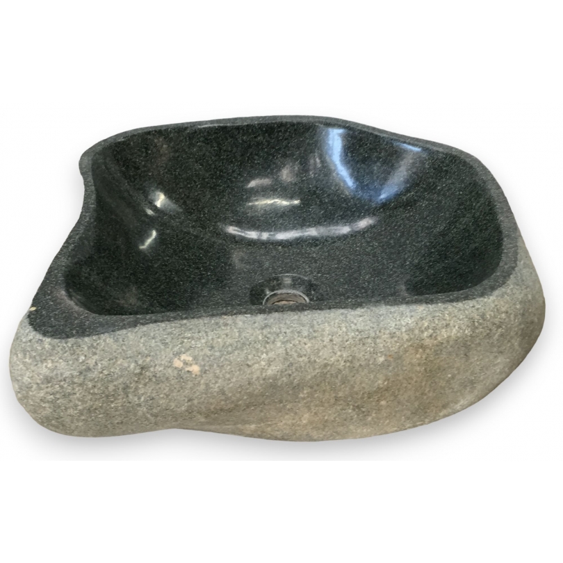 Black natural stone washbasin at Moinat SA – Antiques and home décor
