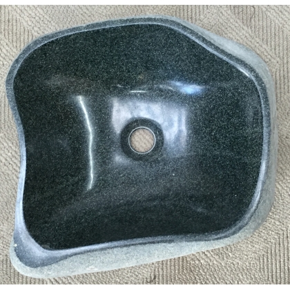 Black natural stone washbasin at Moinat SA – Antiques and home décor
