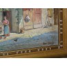 Paintings | Painting entitled ‘La Cour’, signed Henri HÉBERT Moinat SA  – Antiques and home décor