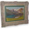 Paintings | Oil on panel painting ‘View of the Alps’ by Moinat SA  – Antiques and home décor
