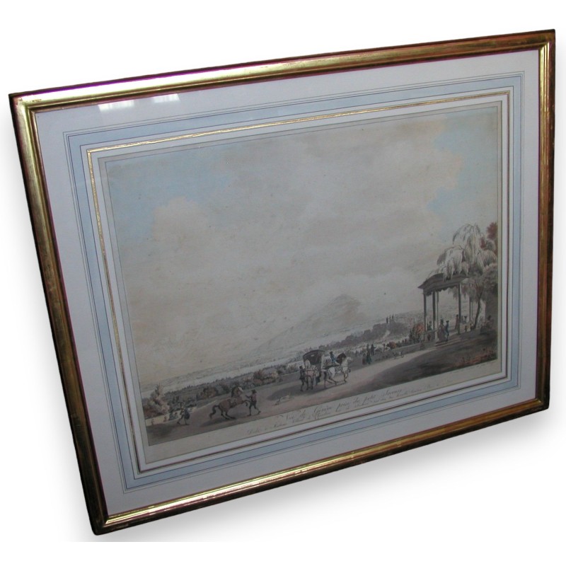 Radierung „Ansicht von Genf“ von BRUN Le CADET.  bei Moinat SA  – Antiquitäten und Dekoration –  Radierungen, Lithografien