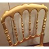 Chaise style Napoléon III dorée