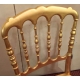 Chaise style Napoléon III dorée