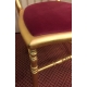 Chaise style Napoléon III dorée