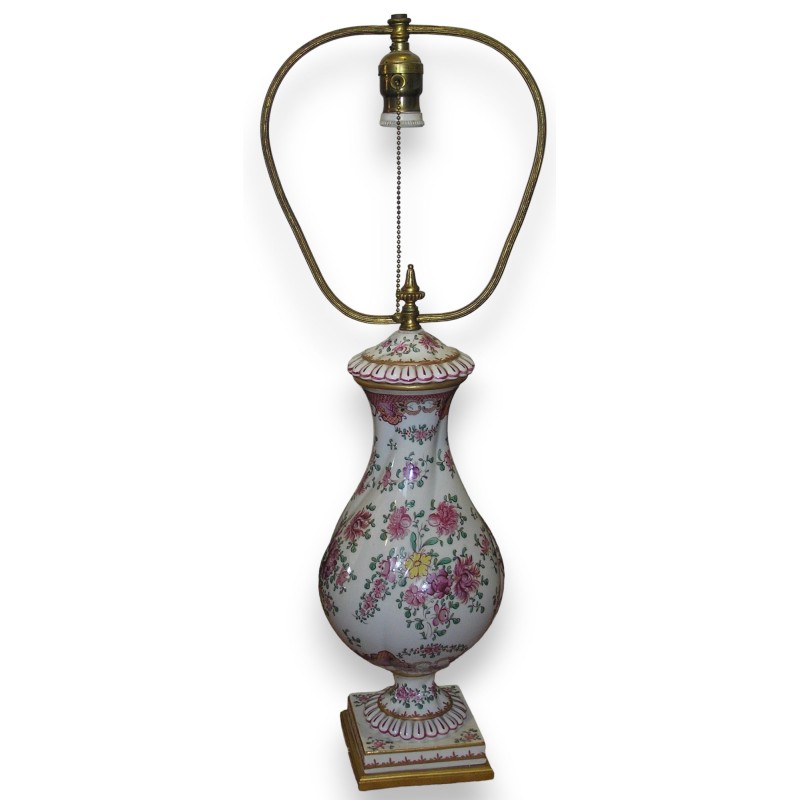  Lampe, en porcelaine. Avec décor de sur  Moinat SA  - Antiquités décoration
