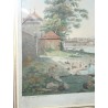 Gravure "Vue de Genève" par LEVEQUE.  sur Moinat SA  - Antiquités décoration -  Gravures, Lithos