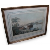 Gravure "Vue de Genève" par LEVEQUE.