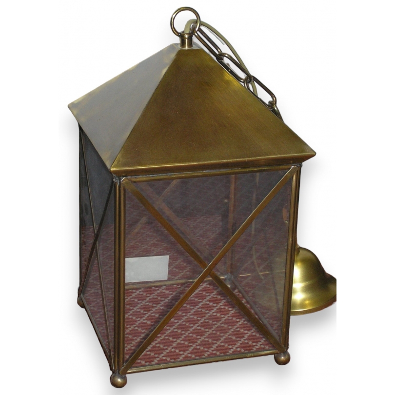 "Colonial" square pendant light, by  Moinat SA  - Antiques and home décor