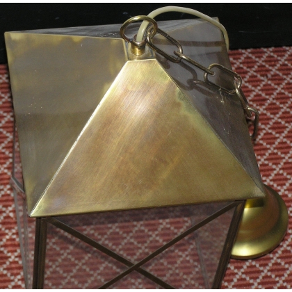 "Colonial" square pendant light, by  Moinat SA  - Antiques and home décor