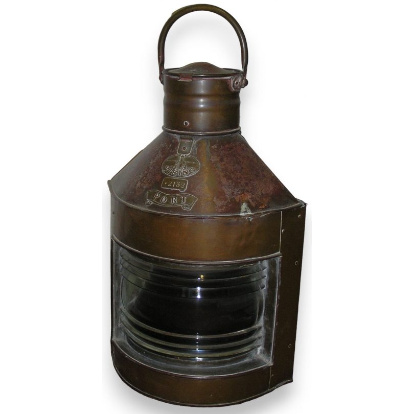 Ship’s lantern, made of copper, signed. At  Moinat SA  – Antiques and home décor