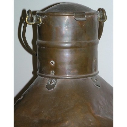 Ship’s lantern, made of copper, signed. At  Moinat SA  – Antiques and home décor