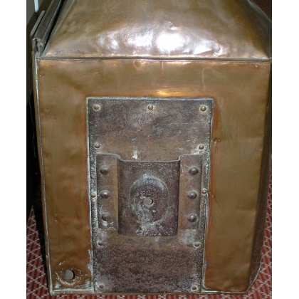 Ship’s lantern, made of copper, signed. At  Moinat SA  – Antiques and home décor