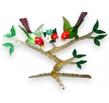 Sculpture "Deux oiseaux sur une branche