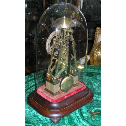 "Squelette" clock, in brass and steel, at  Moinat SA  - Antiques and home décor