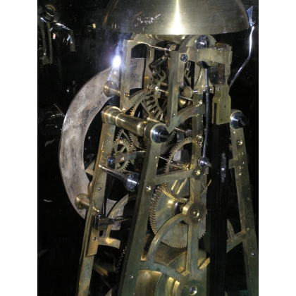 "Squelette" clock, in brass and steel, at  Moinat SA  - Antiques and home décor