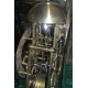 Pendule "Squelette", en laiton et acier