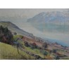 Paintings | Painting entitled ‘Le Lanciau et Epesse’ signed LÉPINARD Moinat SA  – Antiques and home décor