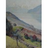 Paintings | Painting entitled ‘Le Lanciau et Epesse’ signed LÉPINARD Moinat SA  – Antiques and home décor