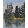 Paintings | Painting entitled ‘Les Paccots’ by G. PEITREQUIN, Moinat SA  – Antiques and home décor