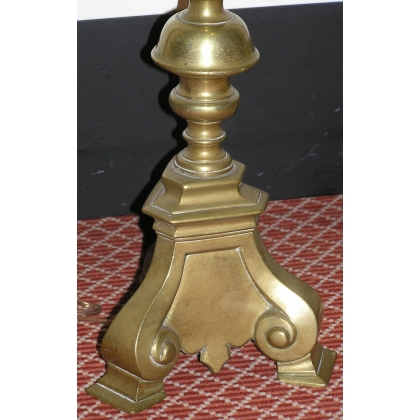 Pair of candlesticks converted into lamps, by  Moinat SA  - Antiques and home décor