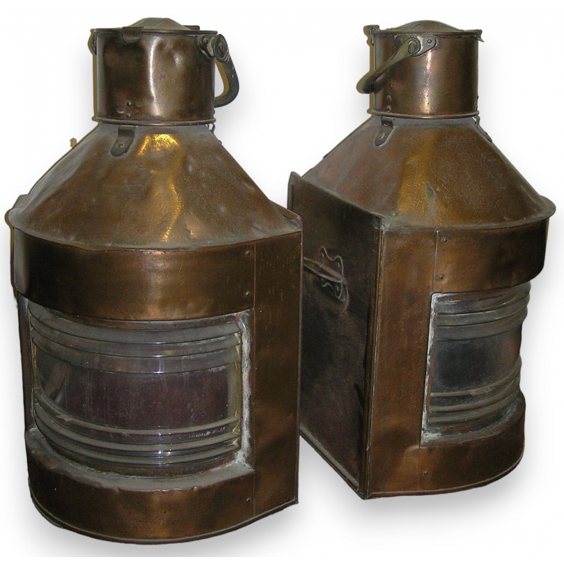 Pair of ship’s lanterns, by  Moinat SA  - Antiques and home décor