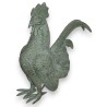 "Rooster" sculpture, in green bronze. From Moinat SA – Antiques and Decor