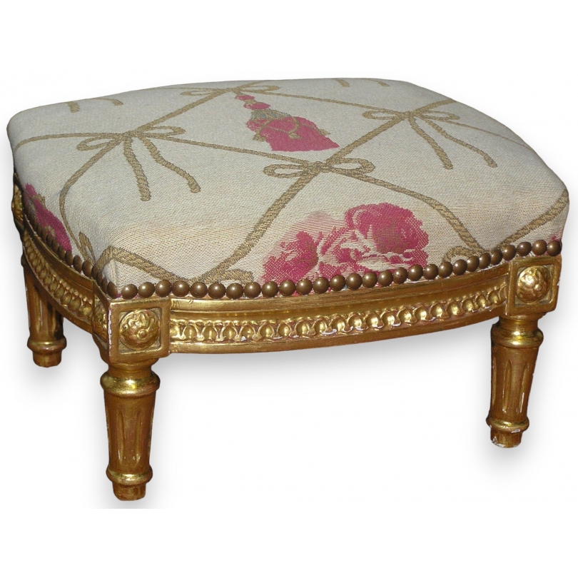Louis XVI-style footstool, from  Moinat SA  - Antiques and home décor