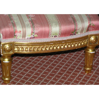 Louis XVI-style footstool, from  Moinat SA  - Antiques and home décor