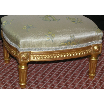 Louis XVI-style footstool, from  Moinat SA  - Antiques and home décor